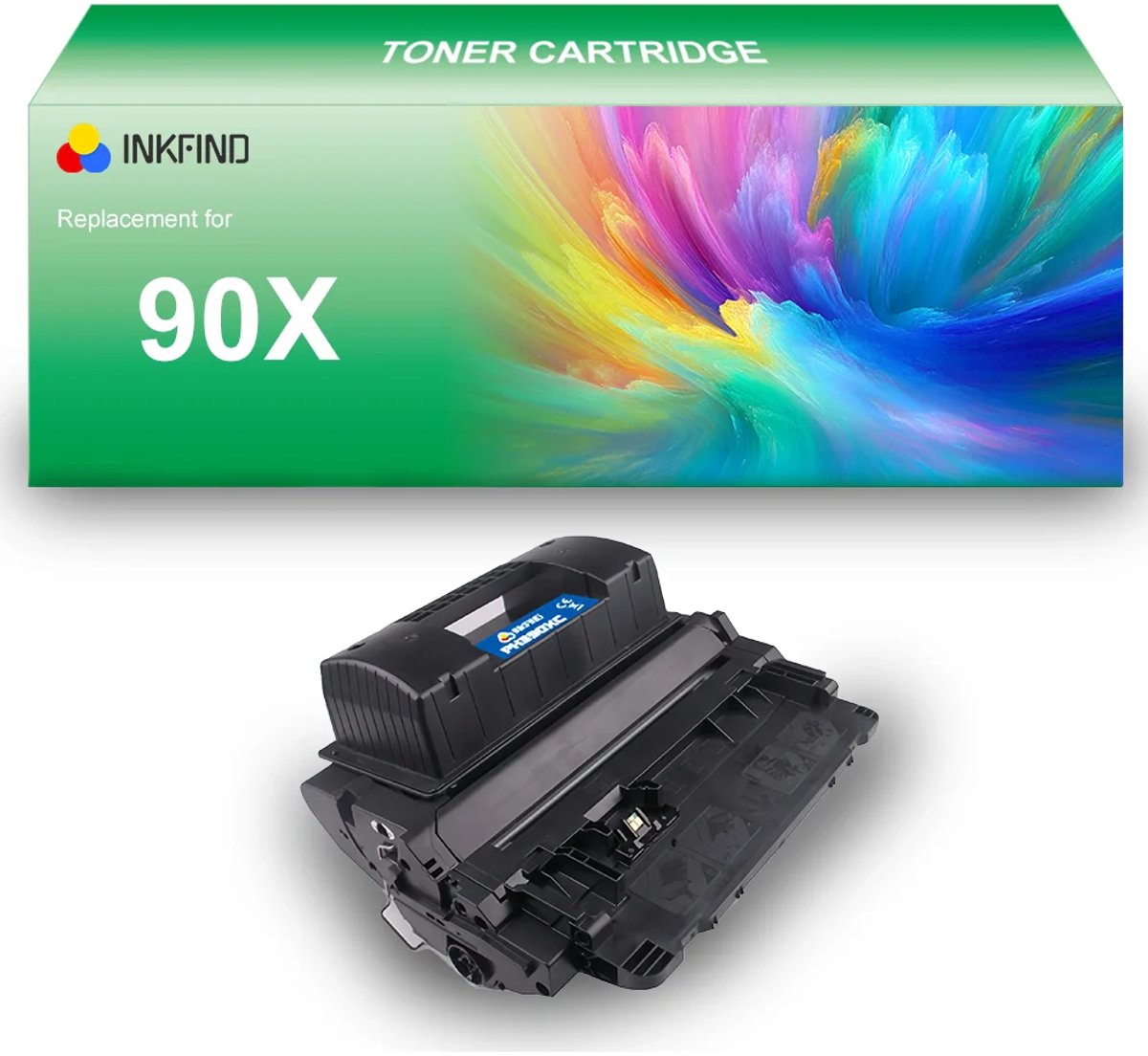 INKFIND 90X (CE390X) Tonercartridge compatibel met HP 90X CE390X - 1-pack Zwart