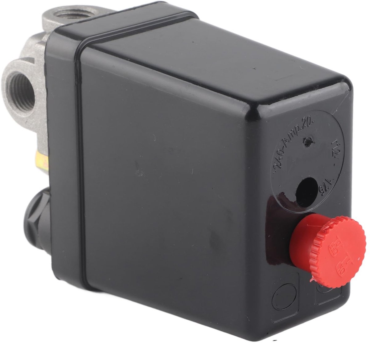 Allecto - Drukschakelaar Regelklep - Luchtcompressor Accessoire - 4-weg 90-120 PSI - Hoogwaardige Kwaliteit - Betrouwbaarheid - Geschikt voor Lucht...