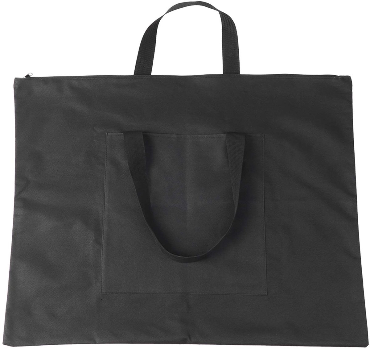 Allecto - Groot Formaat Kunstportfolio-tas - Opbergtas voor teken- en schildermateriaal - Zwart - Stevige Oxford canvas - Draagtas voor kunstenaars...
