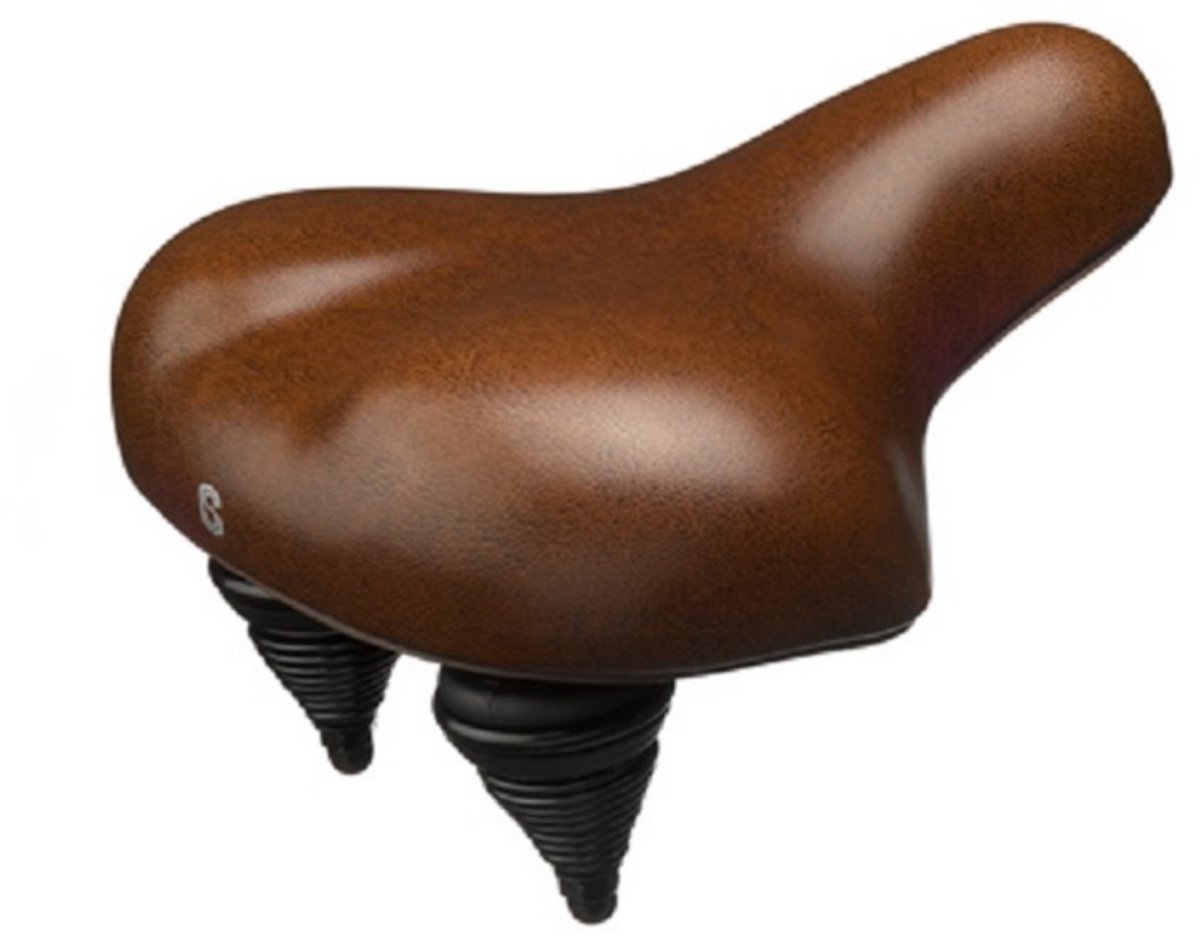 Selle Comfort Retro fietszadel - Medium - Bruin - Smart foam - Ergonomisch ontwerp