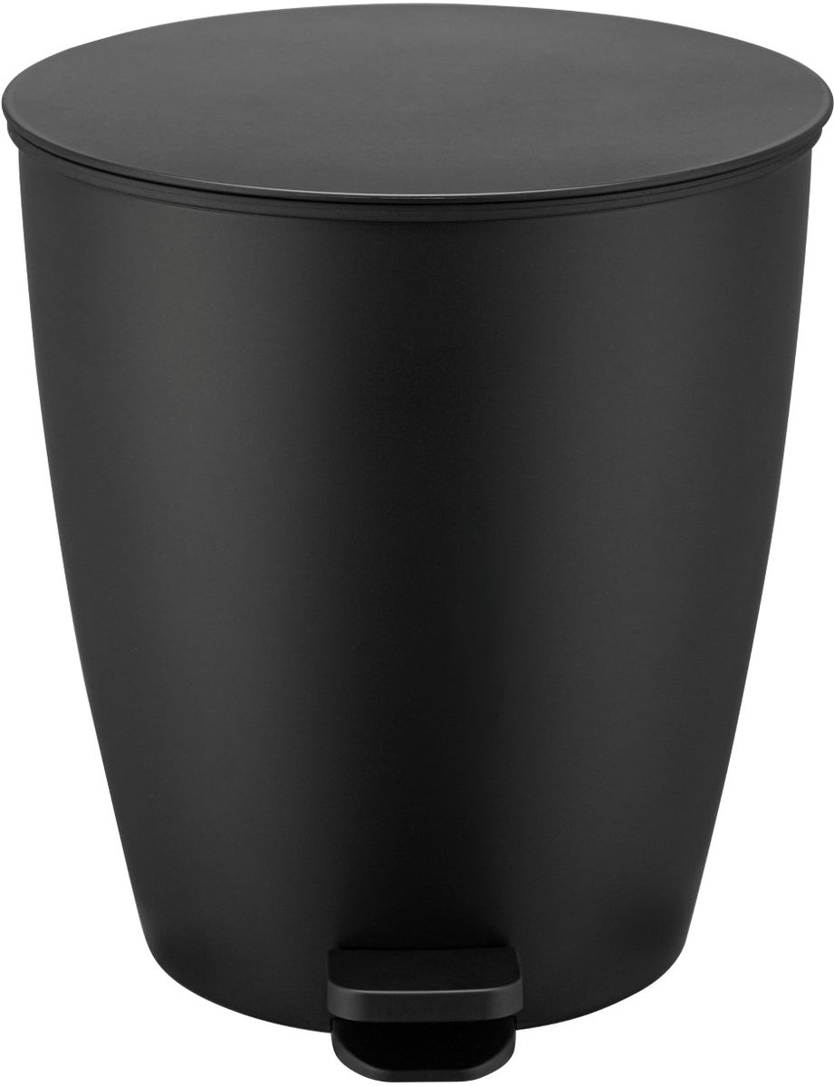 Blomus Ava Pedaalemmer Black 3 Liter | Zwart | Plastic / Siliconen