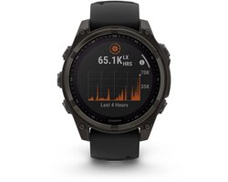 Garmin Fenix 8 Solar Sapphire 47mm - Carbon Gray DLC Titanium - Multisport GPS Smartwatch - Zwart/Grijs