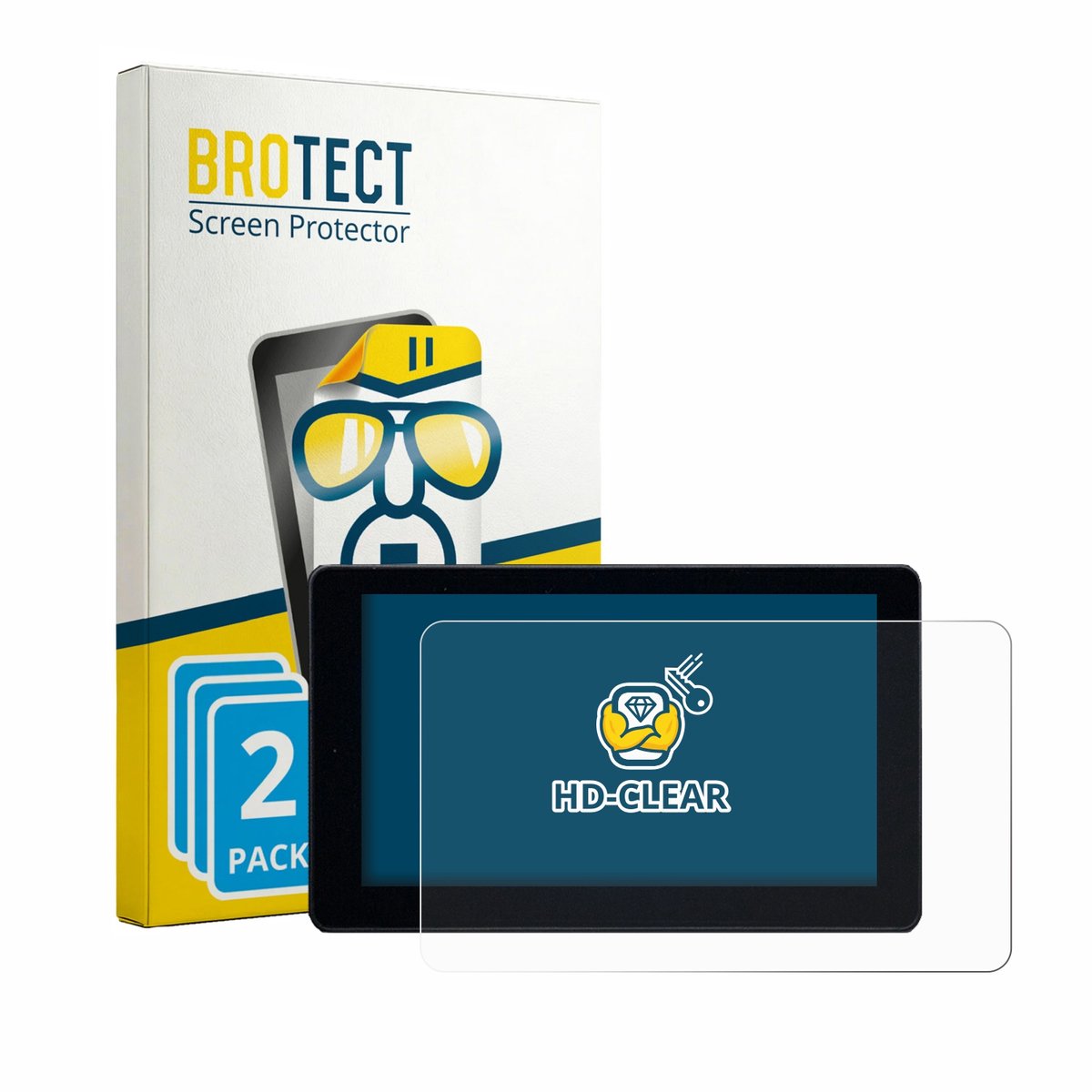 BROTECT - Screenprotector voor Zontes 368G 2025 - Folie Beschermfolie transparant 2 Stuks