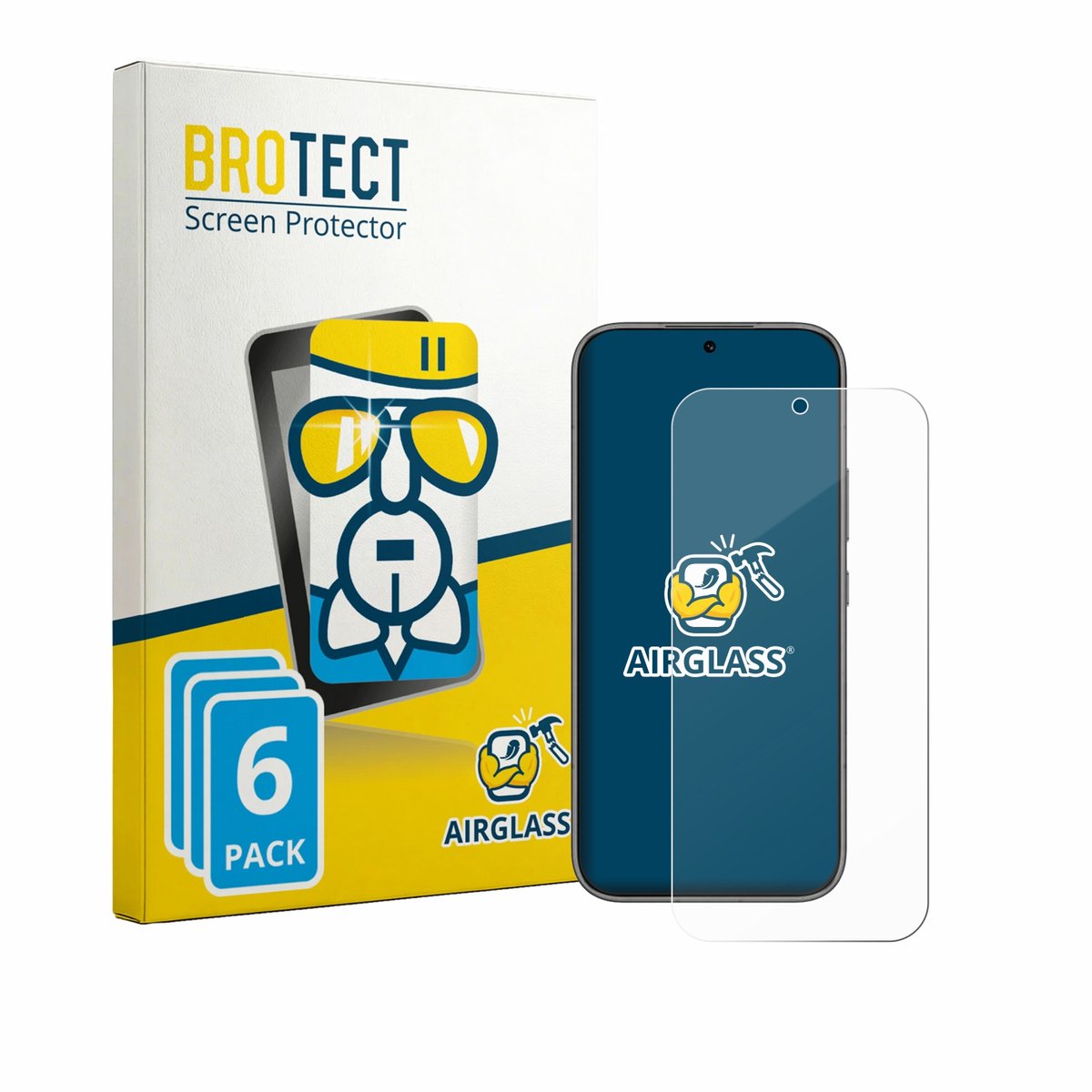 Screenprotector 6 Stuks voor Honor 600 Pro Beschermglas transparant