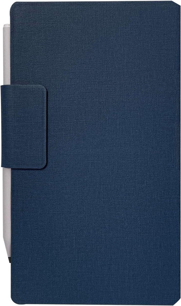 Slimme en Lichtgewicht Folio Hoes voor reMarkable Paper Pro 7.3 inch - Beschermende PU Leren Case met Magnetische Sluiting - Donkerblauw