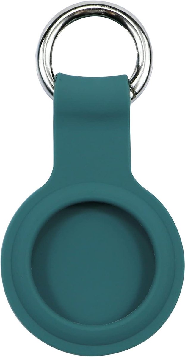 Zachte en Lichtgewicht Silicone Beschermhoes voor AirTag - Antikras, Compatibel met AirTags 2021 - Groen, Ideaal voor Sleutels en Bagage