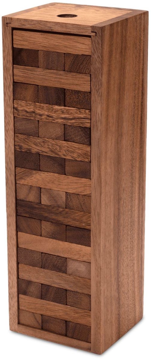 Blokkentoren – Handgemaakt Houten Stapelspel in Jenga-Stijl | Spannend Gezelschapsspel voor Jong & Oud | Perfect Cadeau Tip | Uit de Oude Doos