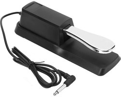 Toetsenbord sustainpedaal - Universeel sustainpedaal Geschikt voor keyboard - Pedalen - Sustainpedaal - 6.35 mm Universeel - Geschikt Voor keyboards en digitale piano’s synthesizer en elektronisch orgel - Zwart