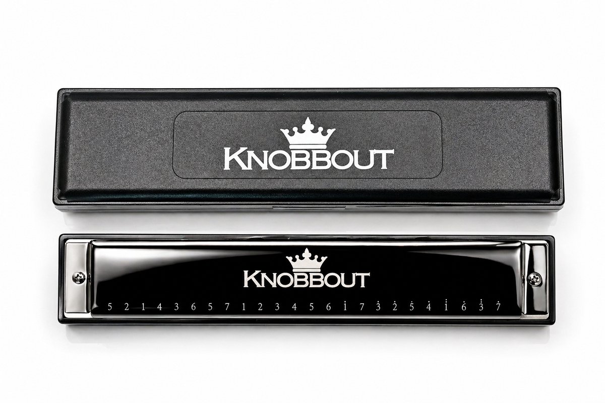 Hohner 48 C mondharmonica - mat zwart
