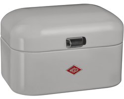 WESCO Single Grandy Broodtrommel | 7,5 Liter - Maat M | Metaal - Grijs | Broodopslag