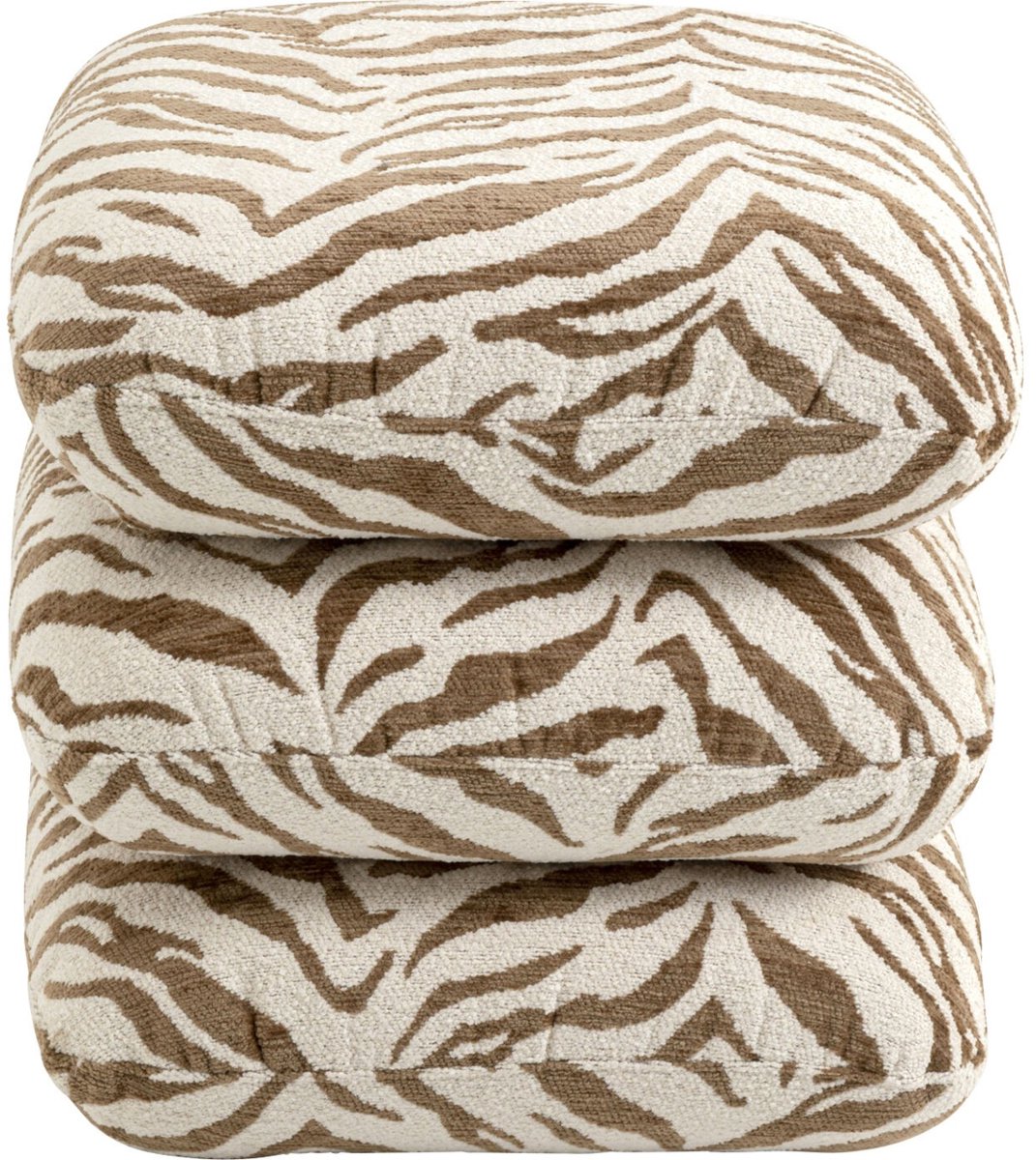 Draaikruk Pepino 45x45cm tijger bruin Kare Design