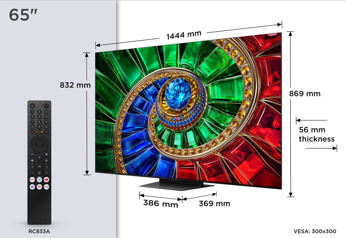 TCL 65RM7L - 65 inch - 4K RGB MiniLED - 2026 - Smart TV thumbnail 4