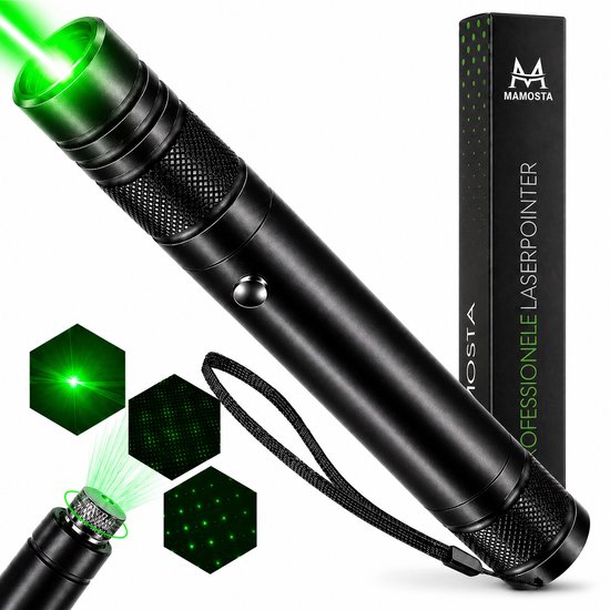 Mamosta® Professionele Laserpen Pro - Klasse II - USB Laserlampje - Laserpointer Kat - Speelgoed Laser