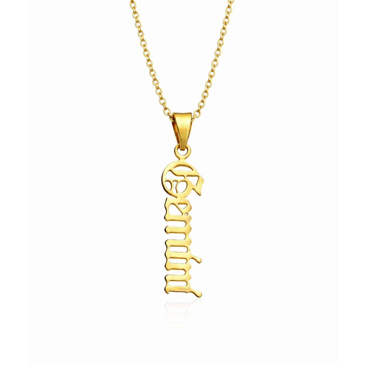 MoodLux Sterrenbeeld Ketting - Tweelingen - Gemini - Goud - RVS - 50cm Halsketting met Zodiac Hanger - Mannen & Vrouwen – 12 Sterrenbeelden – Perfect Cadeau