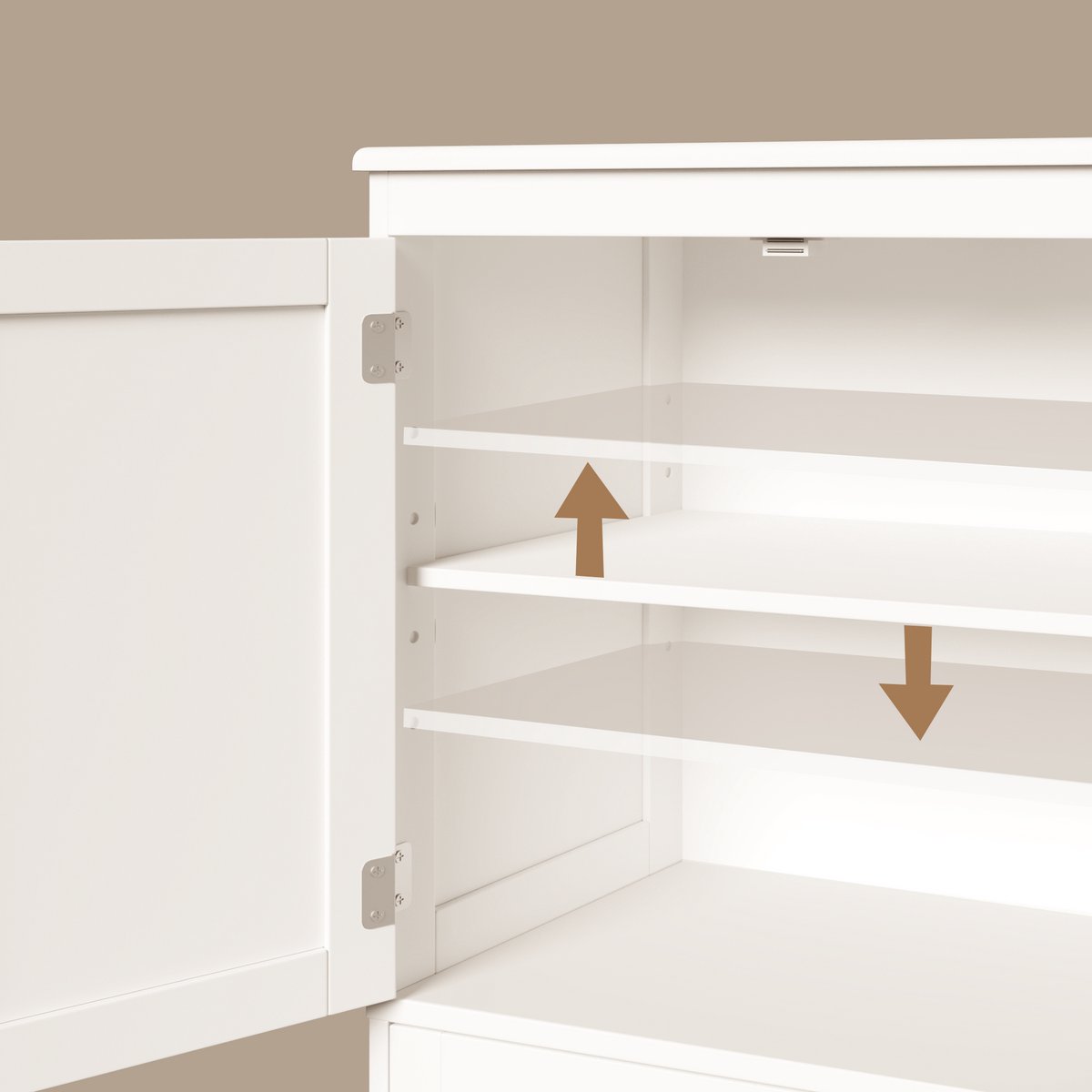 Xbro Keukenkast Vrijstaand met Verstelbare Planken – Met 2 Lades en 2 Deuren – Opbergkast – Voor Keuken, Eetkamer of Wasruimte – 60 x 30 x 110 cm – Wit — cadeau in Cadeau-ideeën - foto 3