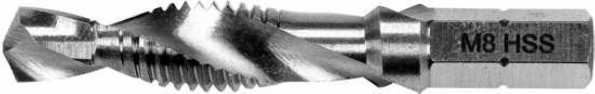 Yato YT-44845 - Combinatietap met Boor - M8 - HSS M2 - HEX 1/4"