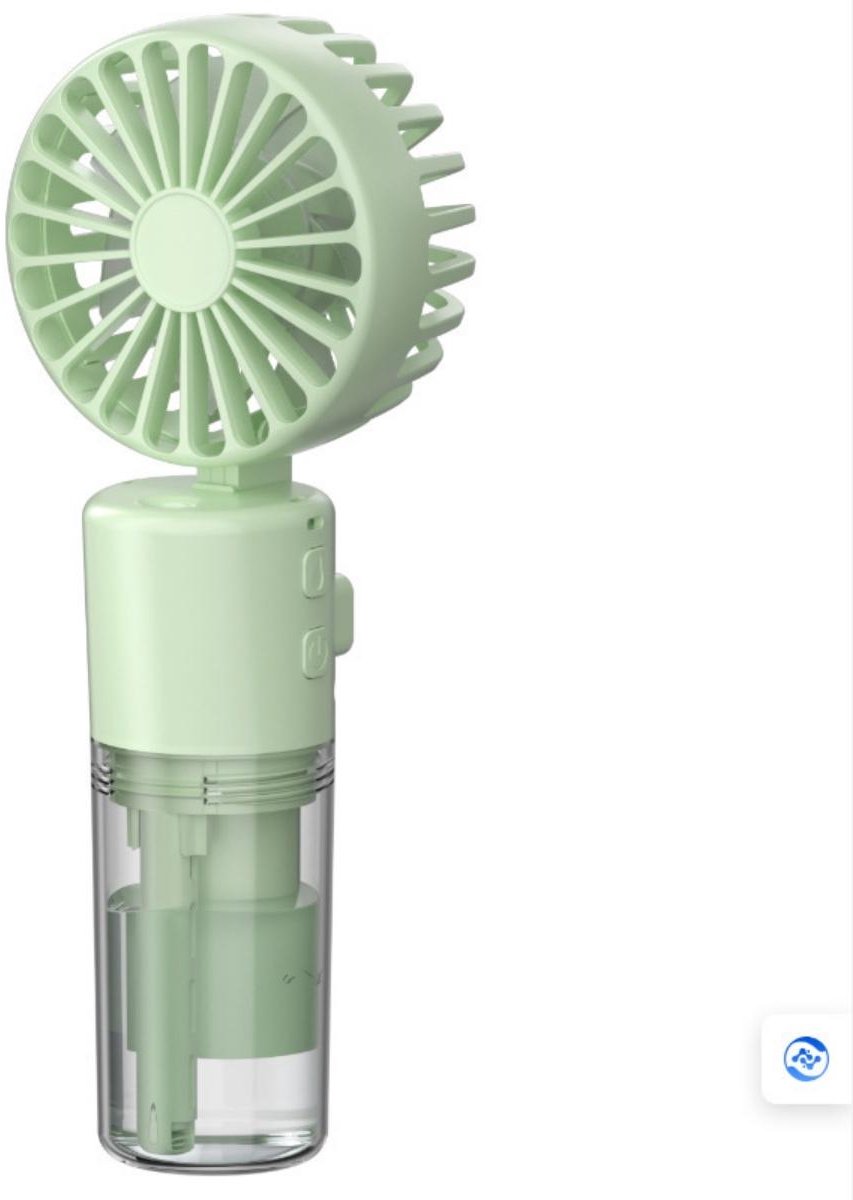 GELLDG Mist Ventilator - Handventilator - Multifunctioneel Design Met Koelende Mist - 4 Snelheden En 20ml Reservoir - 800mAh Batterij Voor 5 Uur Gebruik - Geschikt voor Reizen En Outdoor - Opvouwbaar Formaat