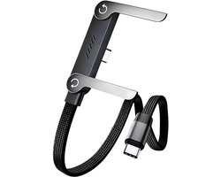 2 in 1 oplader - 240W oplaadkabel - oplaadkabel - oplaadkabel usb-c naar usb-c- 2 in 1 oplaadkabel - 2 in 1 oplaad kabel - 2-in-1 oplaadkabel met standaard - voor smartphones en tablets.