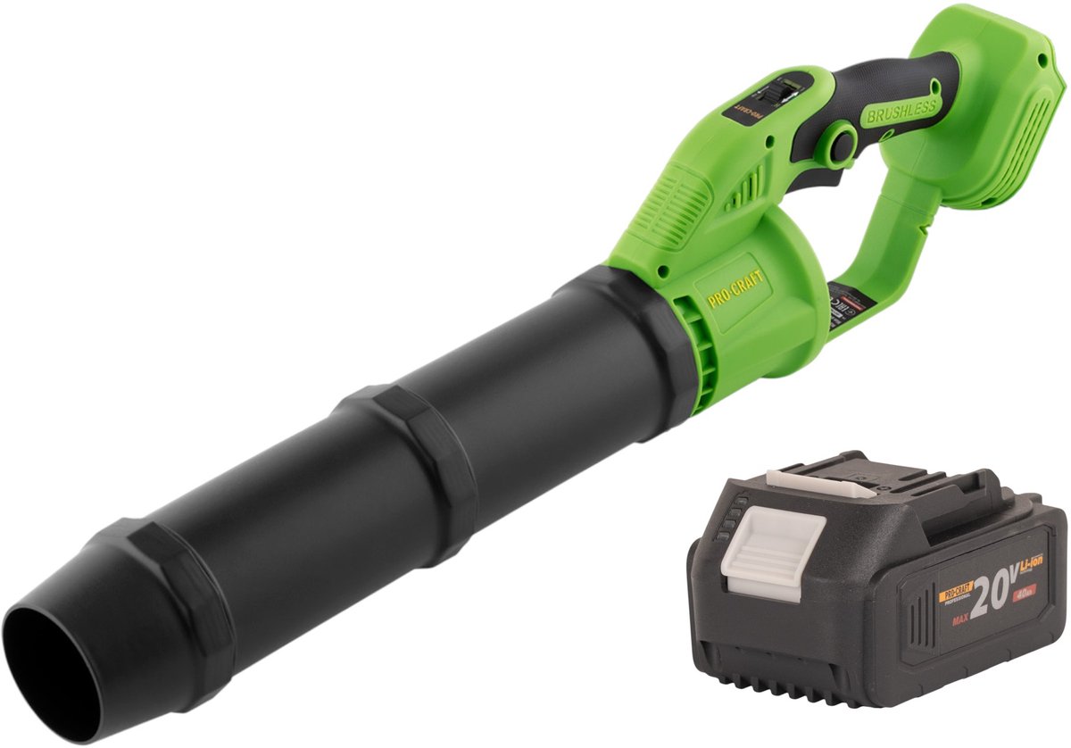 Procraft PB24bb accu bladblazer 20 V borstelloos + 1x accu 4,0 Ah - zonder oplader