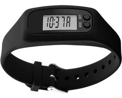 Horloge met stappenteller, geen app, geen telefoon vereist, monitor met groot scherm, calorieën, stappenteller, voor mannen, vrouwen, senioren reizen, pendelen, weekend, wandelen, joggen