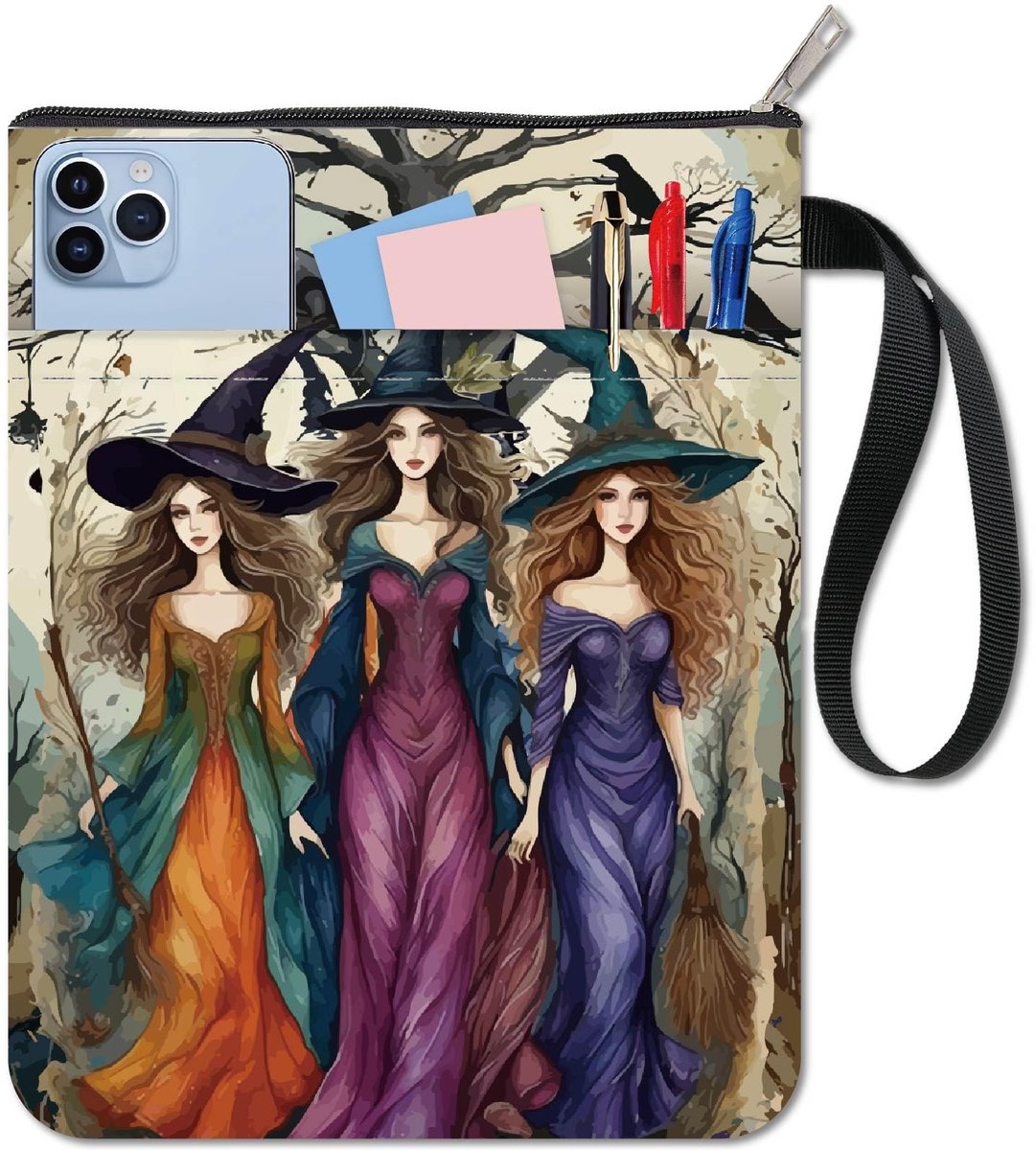 Allecto - Halloween Boekomslag - Magisch Toverheks Design - Wasbare Boekhoes - Herbruikbare Boekcover - Perfect voor Boekenliefhebbers - Beschermin...