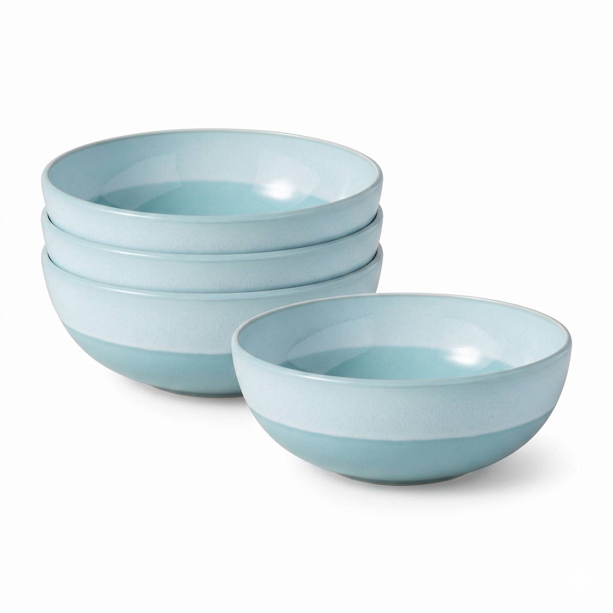 Schüsseln Perlemor Aqua ø 16,9 cm Set van 4