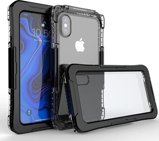 Waterdichte Hoesje voor iPhone Xs Max - Zwart - Waterproof Case tot 5 Meter  | bol.com