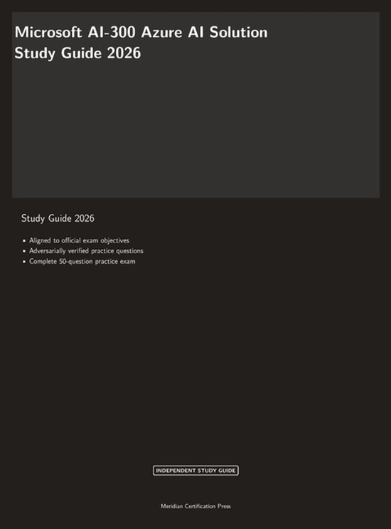 Meridian Certification Press Study Guides- Microsoft AI-300  ... - cover