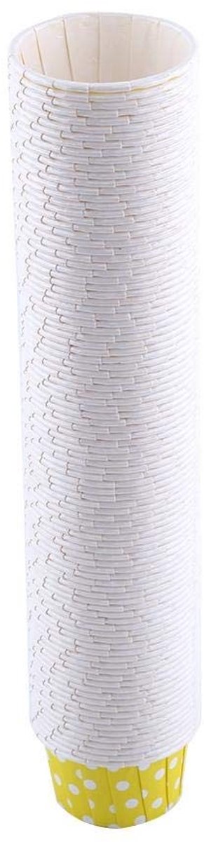 Allecto - Mini Paper Cups - Cupcake Mallen - Hoge Temperatuurbestendigheid - Multi-kleurig - Muffin Bakvormpjes - Geschikt voor Oven en Magnetron -...