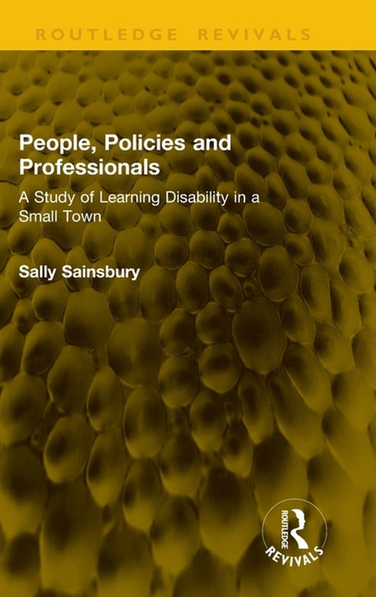 Routledge Revivals- People, Policies and Professionals - cover