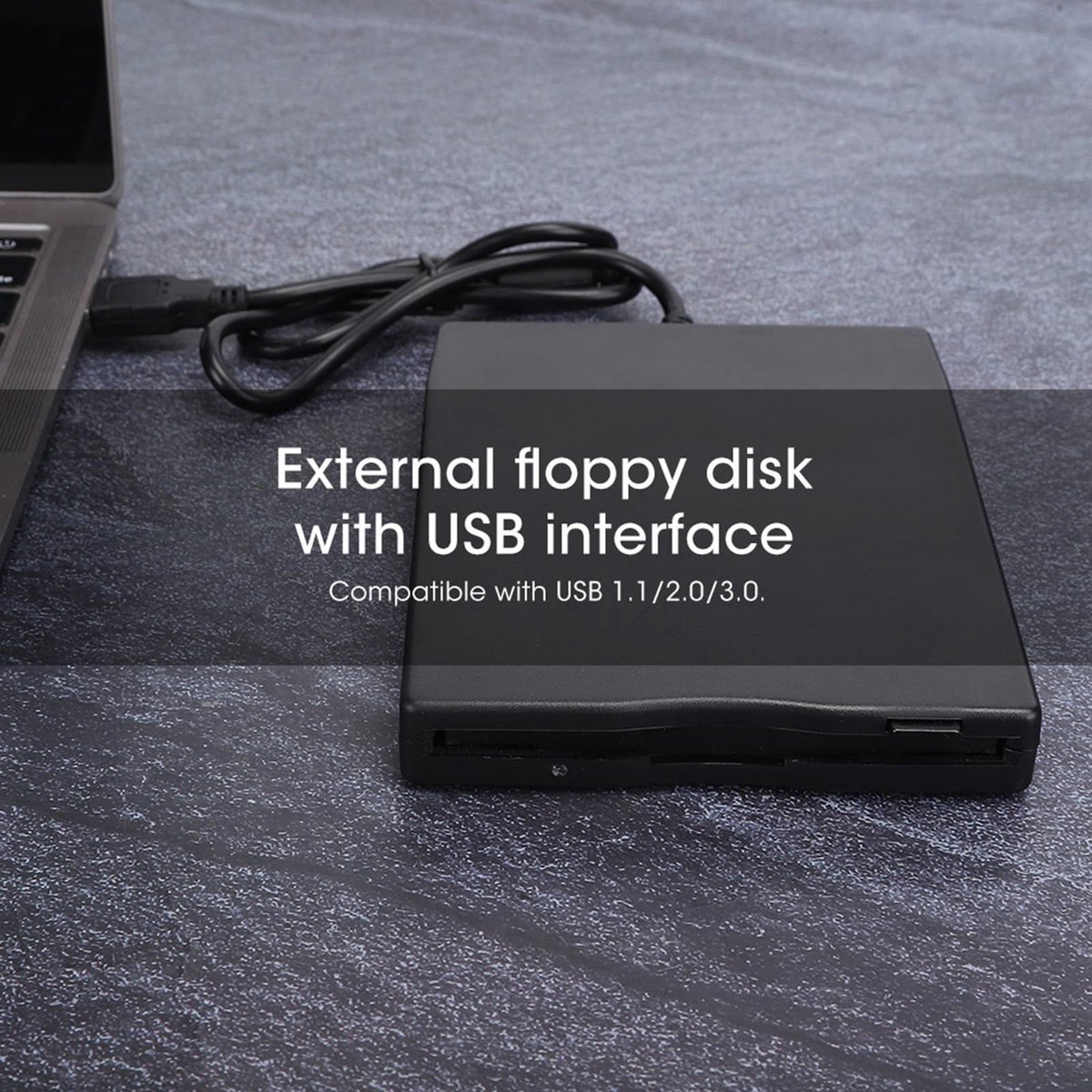 Allecto - Externe Floppy Drive - USB Floppy Drive - Ultradunne en Lichtgewicht - Geschikt voor Laptops en Desktopcomputers - 3,5 Inch