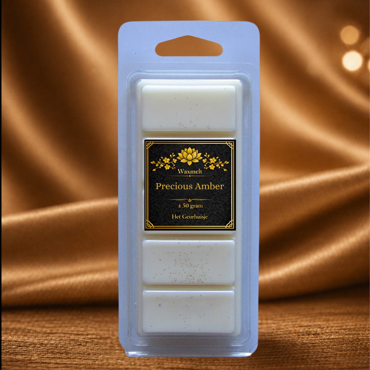 Waxmelt Snapbar: Populaire Wellnessgeur met Precious Amber - Handgemaakt - 100% Sojawax - Voor (elektrische) geurbrander - Dierproefvrij