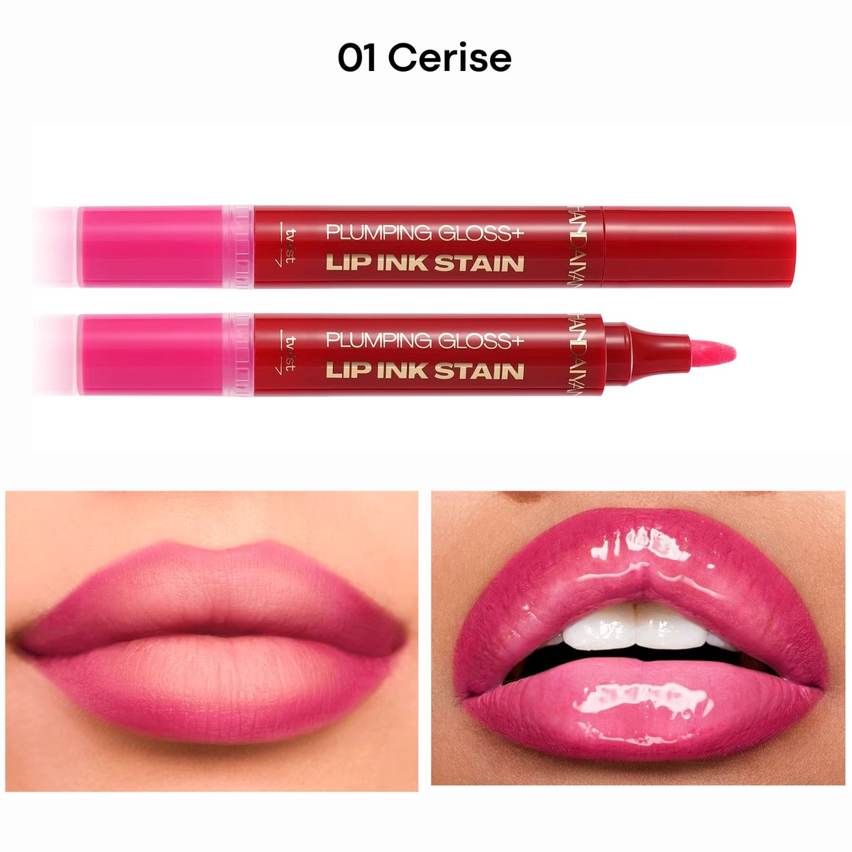 2in1 Plumping LipGloss & Lip liner 01 Cerise - 5.8ml