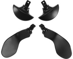 Dailygoods - Dailygoody - Terug Paddles - PS5 Edge Controller - Verwisselbare Metalen Knoppen - Zwart - Gaming Accessoires - Vervanging - Geschikt voor PS5 - Kleur