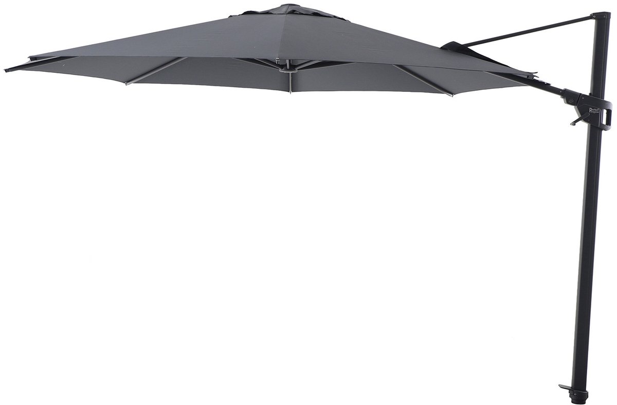 Perfect Shadow Luna ronde zweefparasol Ø350 cm. Flex+ - Antraciet
