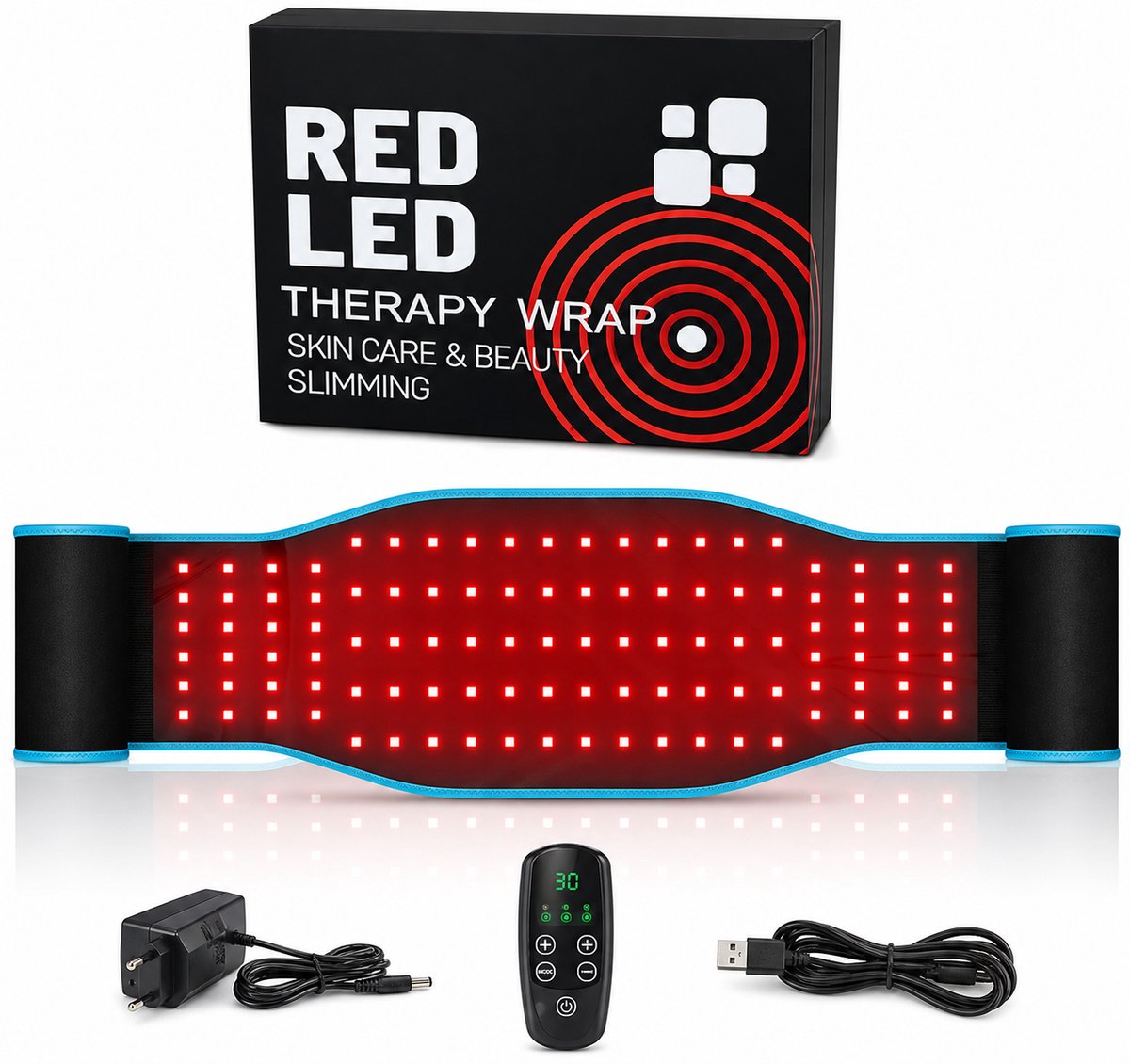 Lifero Infrarood Massage Band - Roodlicht Therapie - Voor Pijnverlichting Lichaam - Red Light Therapie - Infrarood Therapie -