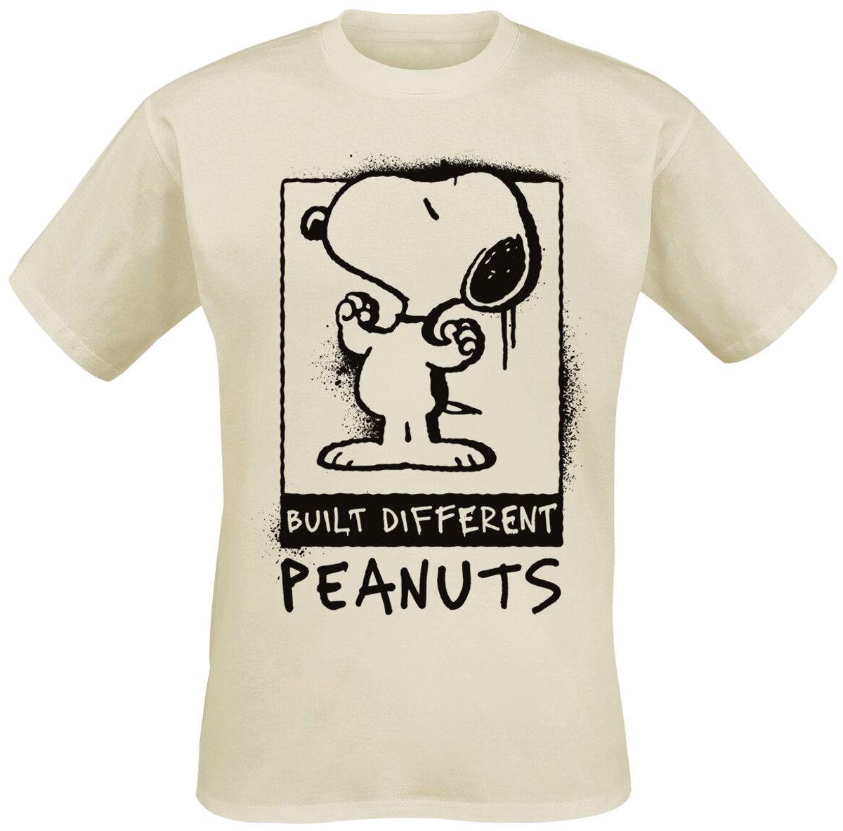 Peanuts Snoopy - Built Different Heren T-shirt - meerkleurig - XXL