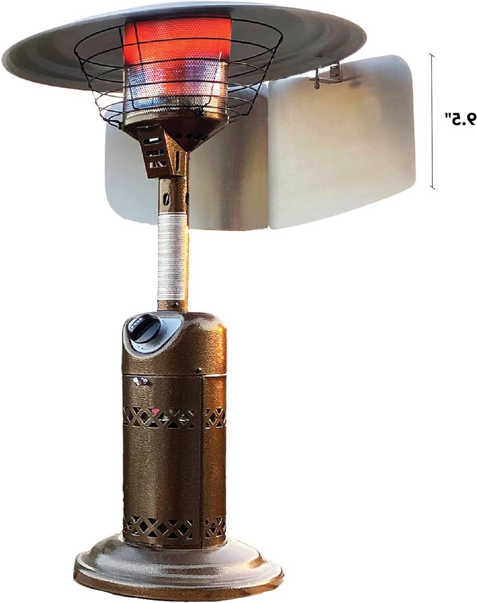 Warmte Reflector - Tafel Reflector - Terras Verwarmen - Opvouwbaar Ontwerp - Universeel Geschikt - Zwart