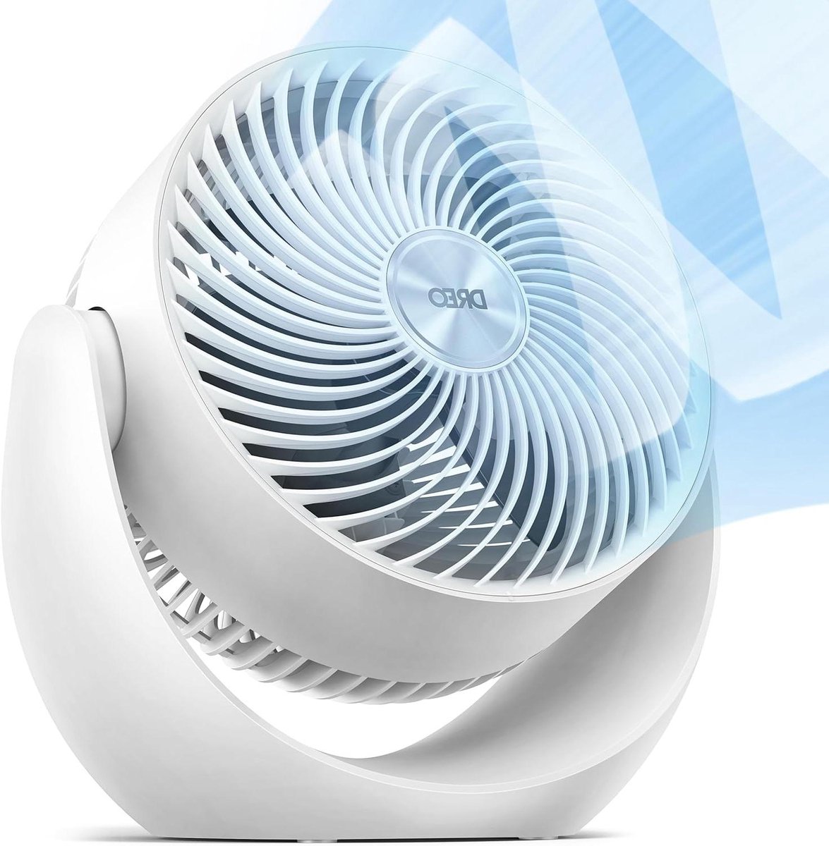 Ruimteventilator - Tafelluchtventilator - Luchtcirculatie - Stille werking - 279 cm - Wit