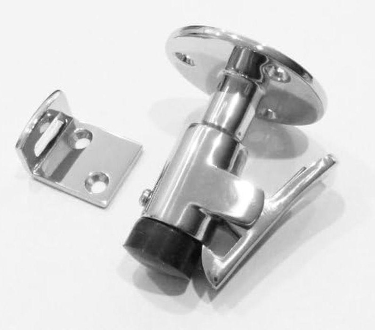 Deurhouder Roestvrij Staal - Deurstopper Houder - Deur Vastzetten - Marine Grade 316 Staal - 2 inch Basis - Sliver