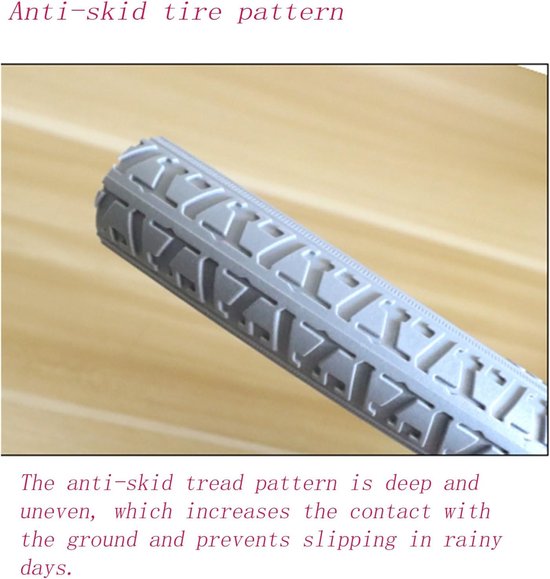 Rolstoelband Massief - PU Band - Rolstoel Gebruik - Geen Lucht Nodig - 24 inch - Grijs — afbeelding 3