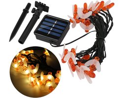 OhhGo Solar String Light Waterproof Sun Bees Shape String Light for Outdoor Garden Party Patio Decor