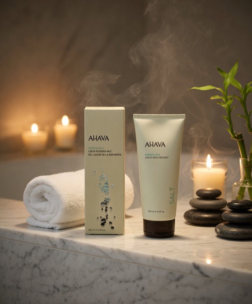 AHAVA Vloeibaar Dode Zee Zout - Hydratatieversterkend & Huidverjongend | Vegan & Vrij van Alcohol en Parabenen | Anti-Rimpel & Anti-Aging - 200ml