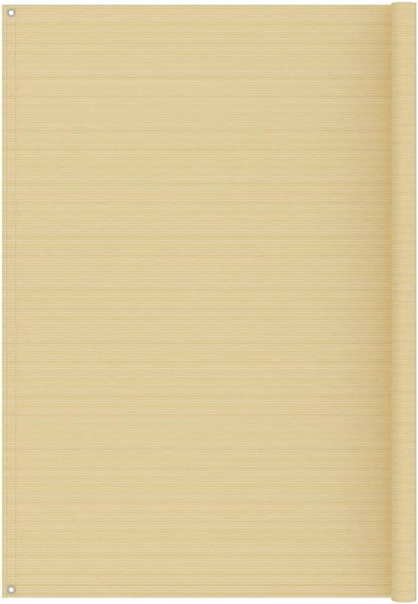 Tenttapijt Voortenttapijt - Campingtapijt Buitentapijt - Kamperen Terras Gebruik - Waterdoorlatend Ademend - 200 x 200 cm - Beige