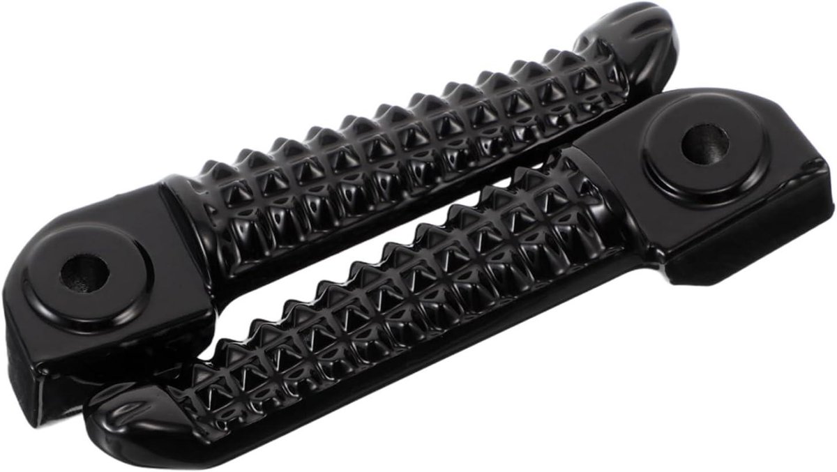 Motor Voetsteunen - Passagiers Pedalen - Comfortabel Rijden - Universele Pasvorm - 10.2 cm Lengte - Zwart