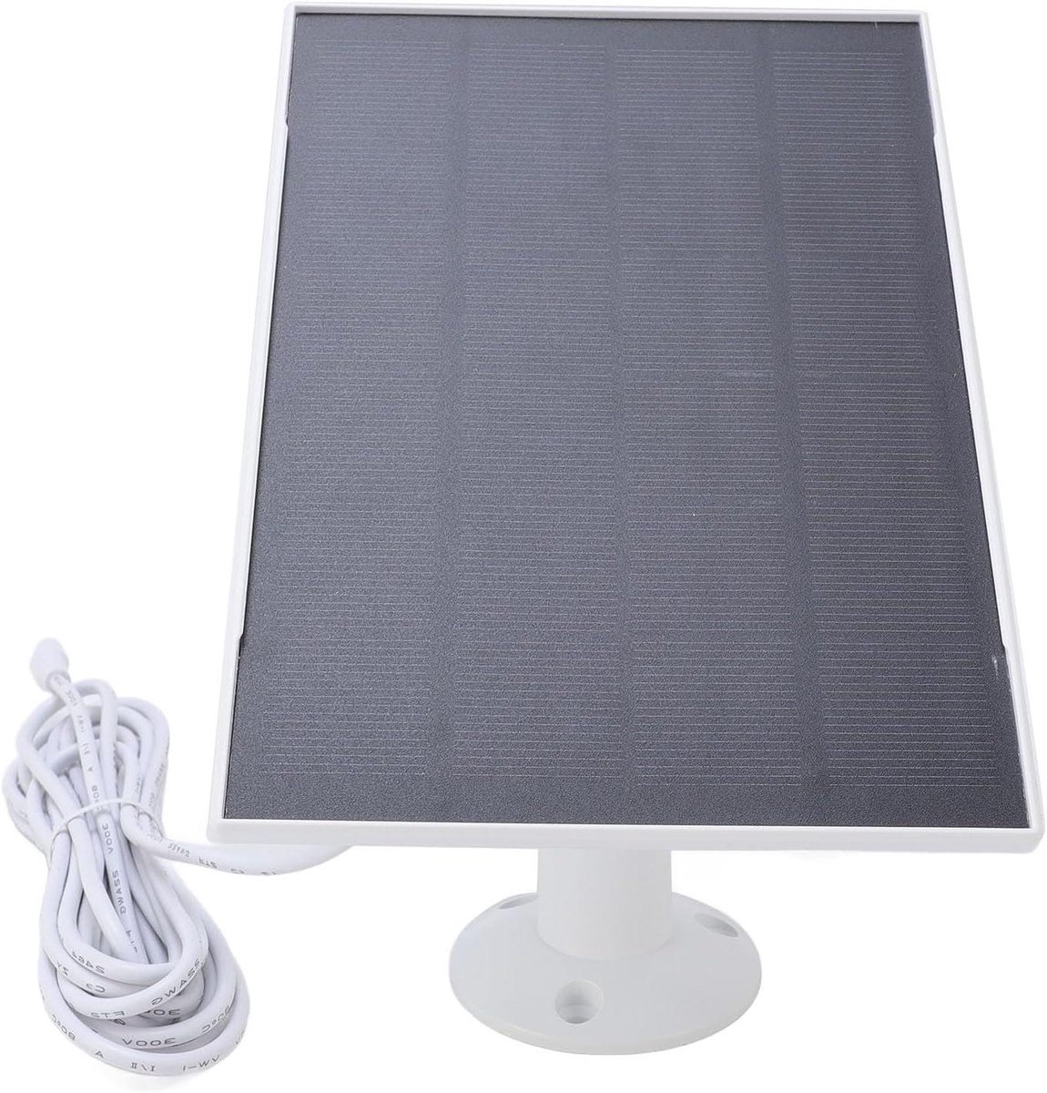 Zonnepaneel Camera - Energie Oplader - Buitenapparatuur Laden - IP66 Waterdicht - 8W Vermogen - Wit