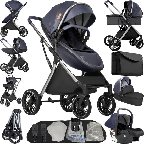 Babywagen 4-in-1 Blauw