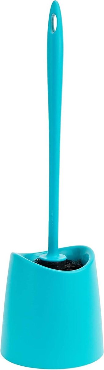 WC Borstel - Toilet Reiniger - Dagelijkse Hygiëne - Modern Design - 12 x 38 cm - Turkoois