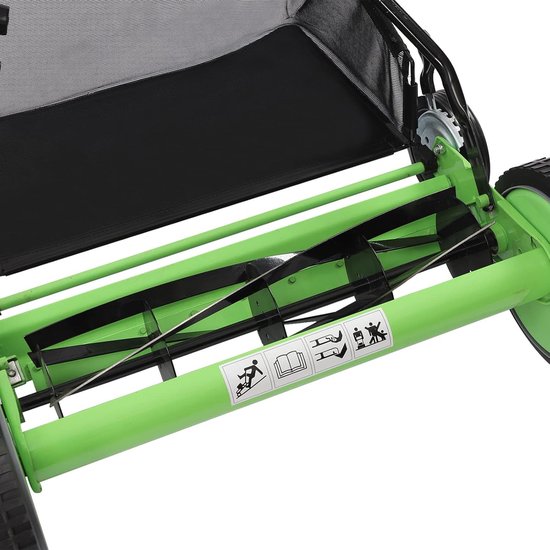 Handmaaier - Kooimaaier Gazonmaaier - Gazon Onderhoud - Motorloos Werking - 50 cm Snijbreedte - Groen — afbeelding 3
