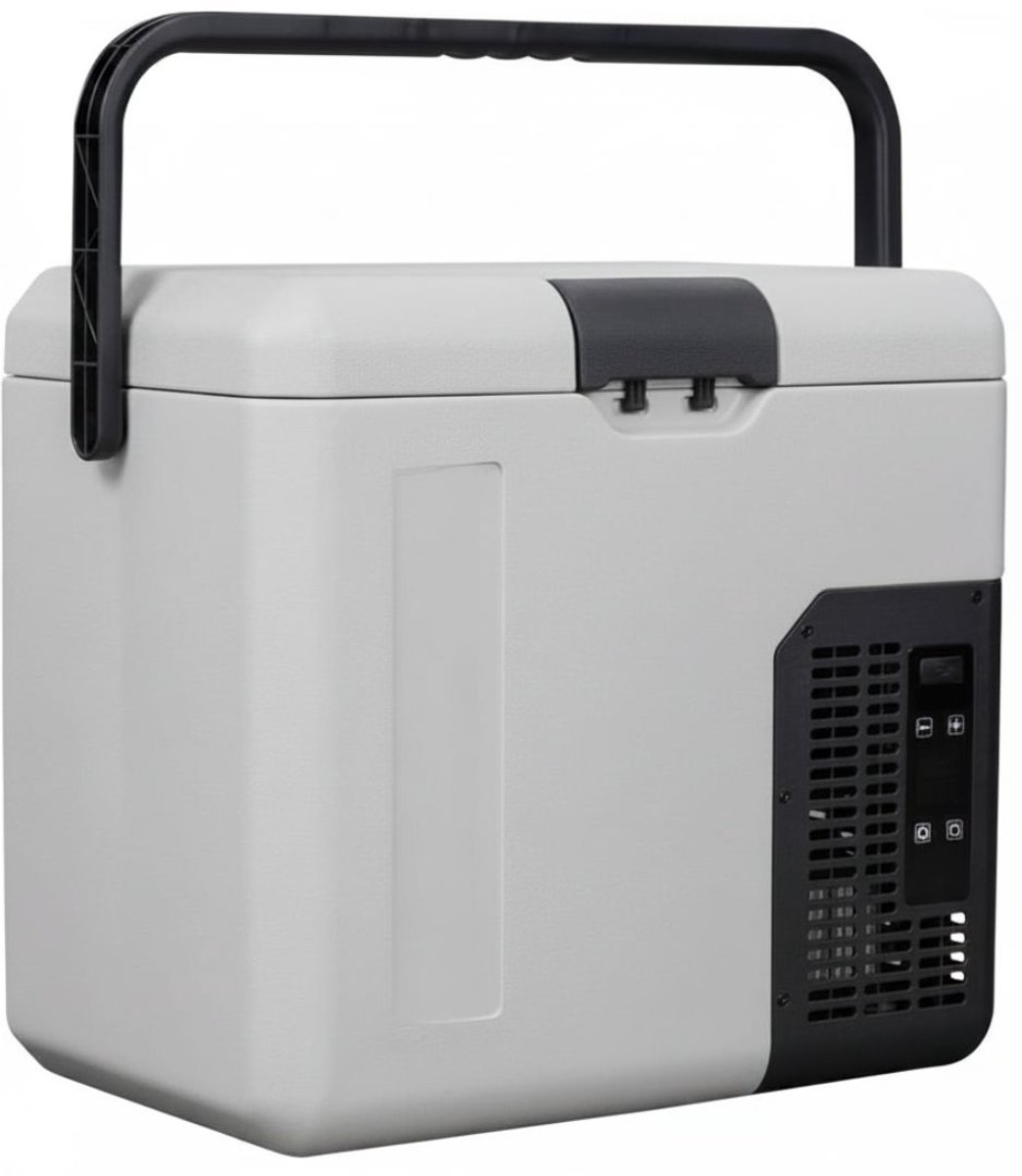DnA® Koelbox - Elektrisch koelbox - 18L - Camping Koelkast - Grijs - 48cm x 33cm x 42cm